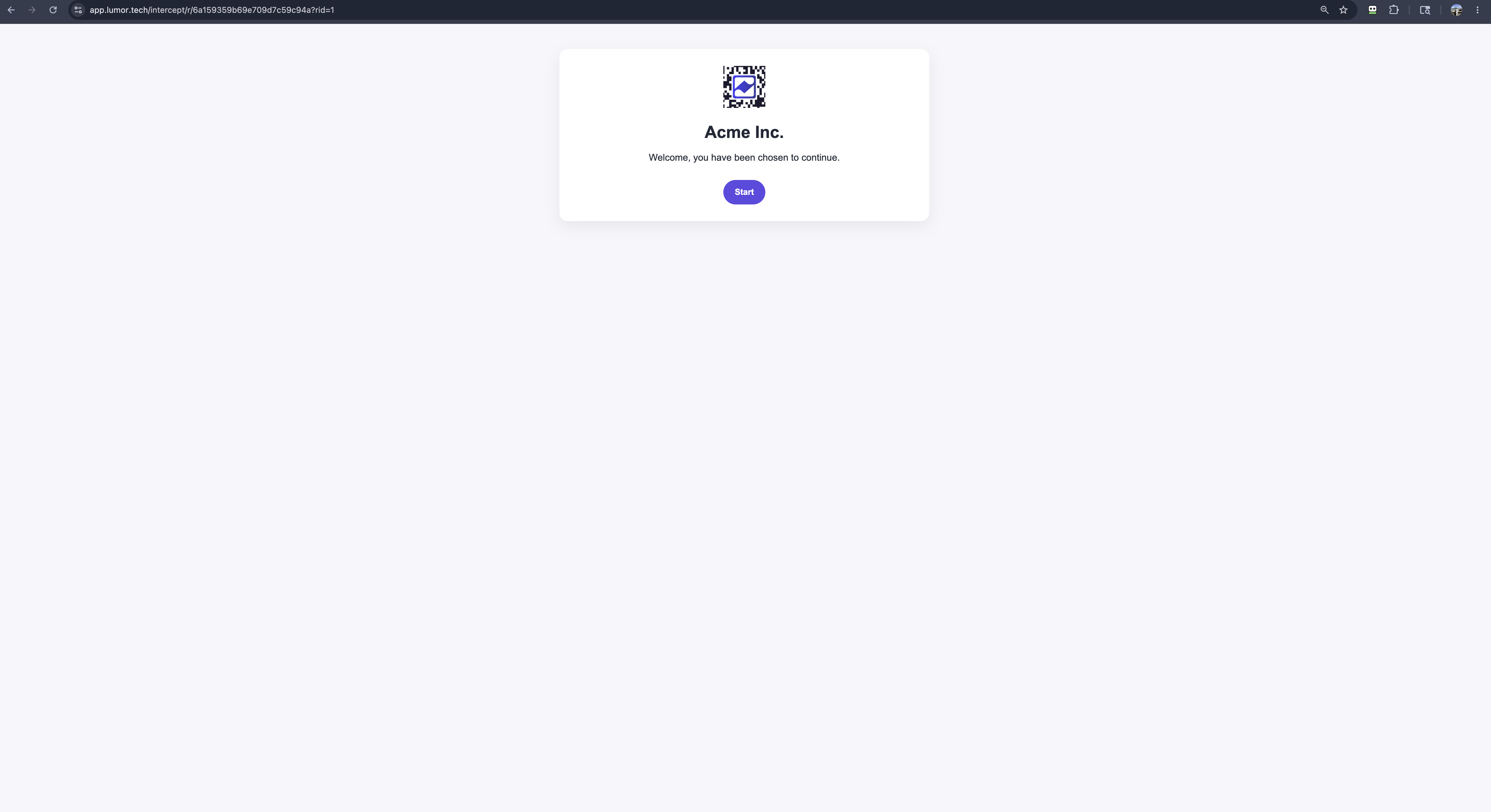 Preview the landing page