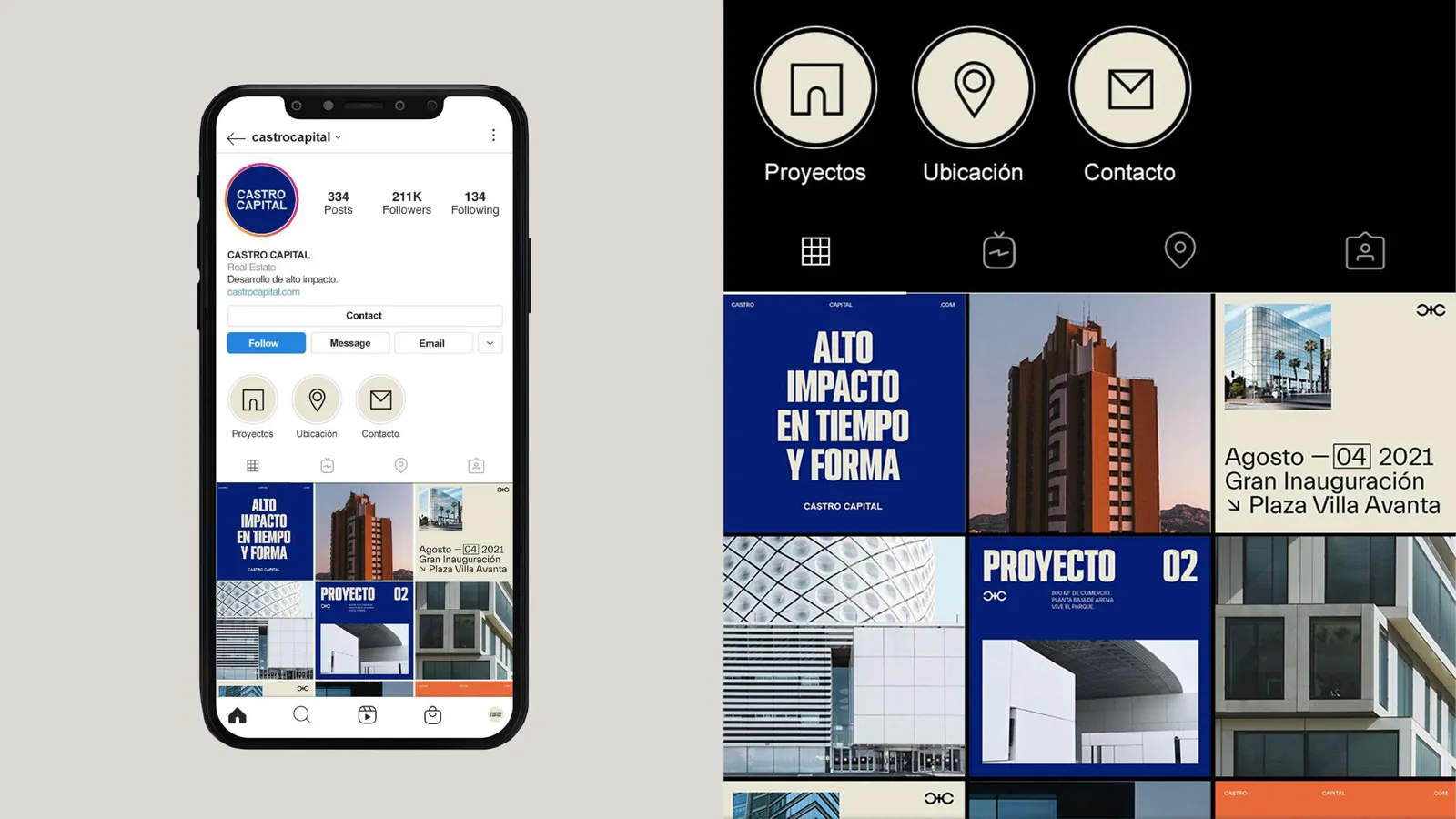 A product interface shown on a phone
