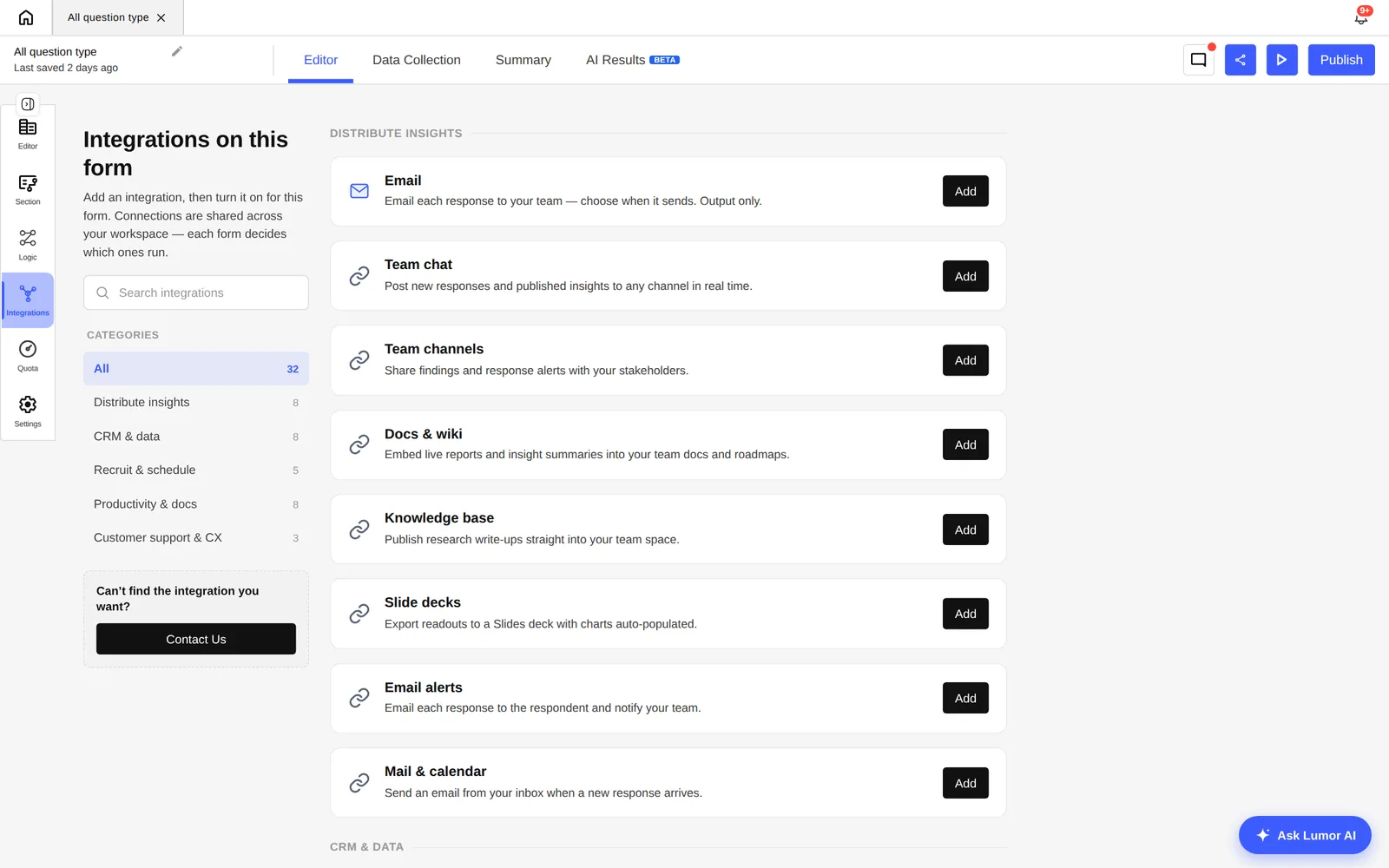 Integrations